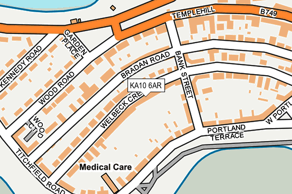 KA10 6AR map - OS OpenMap – Local (Ordnance Survey)