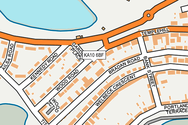 KA10 6BF map - OS OpenMap – Local (Ordnance Survey)