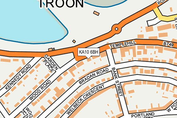 KA10 6BH map - OS OpenMap – Local (Ordnance Survey)