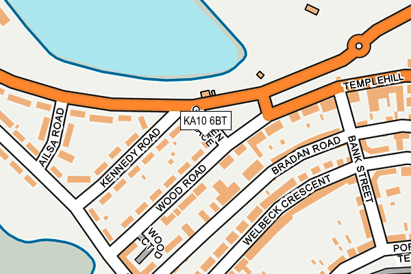 KA10 6BT map - OS OpenMap – Local (Ordnance Survey)