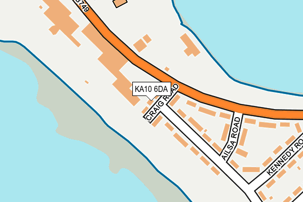 KA10 6DA map - OS OpenMap – Local (Ordnance Survey)