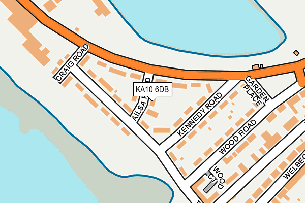 KA10 6DB map - OS OpenMap – Local (Ordnance Survey)