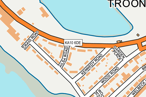 KA10 6DE map - OS OpenMap – Local (Ordnance Survey)