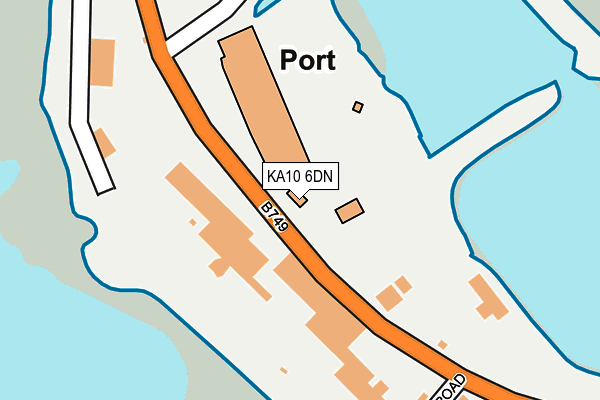 KA10 6DN map - OS OpenMap – Local (Ordnance Survey)