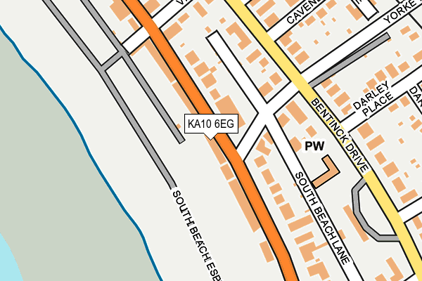 KA10 6EG map - OS OpenMap – Local (Ordnance Survey)