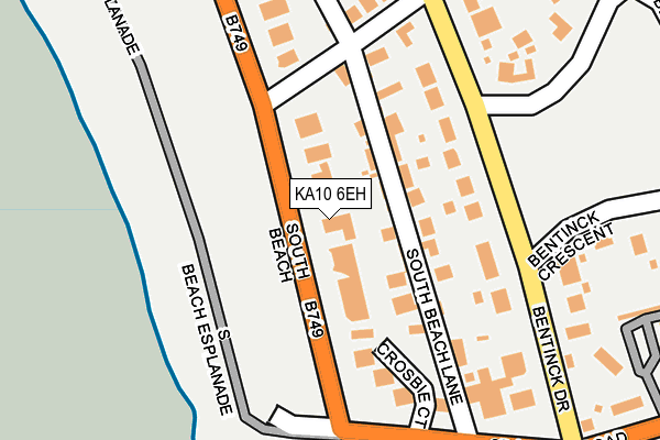 KA10 6EH map - OS OpenMap – Local (Ordnance Survey)