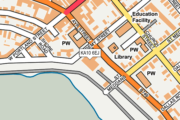 KA10 6EJ map - OS OpenMap – Local (Ordnance Survey)