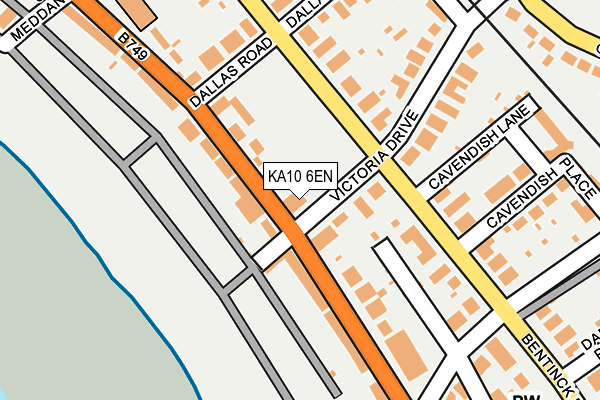KA10 6EN map - OS OpenMap – Local (Ordnance Survey)