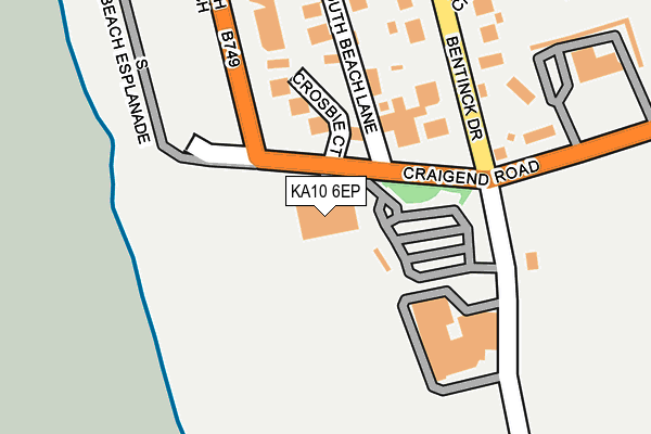 KA10 6EP map - OS OpenMap – Local (Ordnance Survey)