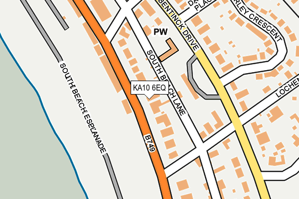 KA10 6EQ map - OS OpenMap – Local (Ordnance Survey)