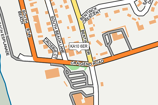 KA10 6ER map - OS OpenMap – Local (Ordnance Survey)