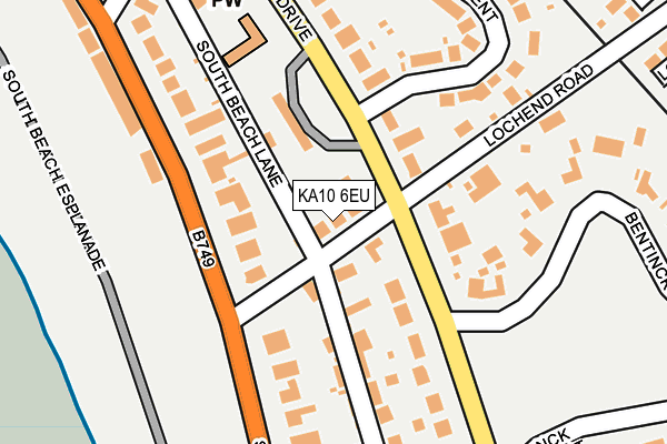 KA10 6EU map - OS OpenMap – Local (Ordnance Survey)