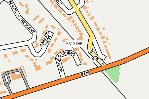 KA10 6HB map - OS OpenMap – Local (Ordnance Survey)