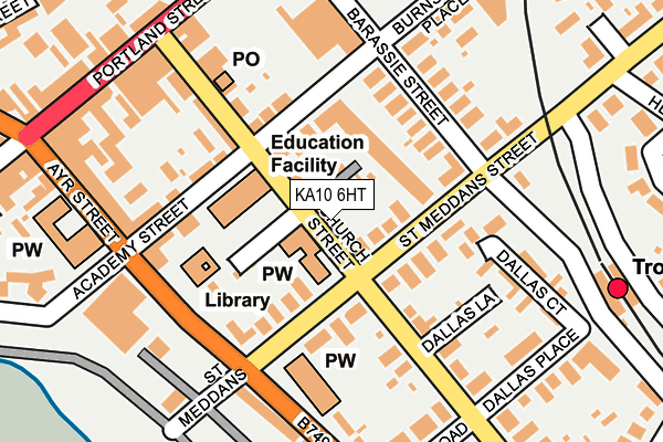 KA10 6HT map - OS OpenMap – Local (Ordnance Survey)