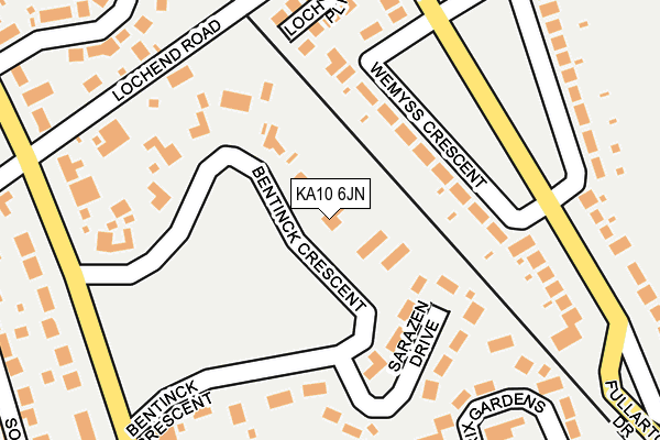 KA10 6JN map - OS OpenMap – Local (Ordnance Survey)