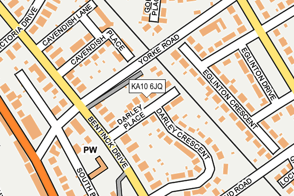 KA10 6JQ map - OS OpenMap – Local (Ordnance Survey)