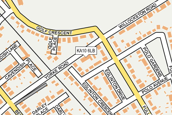 KA10 6LB map - OS OpenMap – Local (Ordnance Survey)