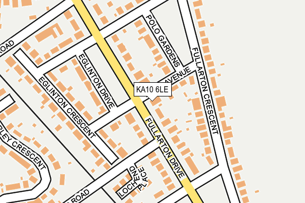 KA10 6LE map - OS OpenMap – Local (Ordnance Survey)