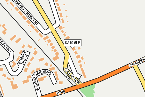 KA10 6LF map - OS OpenMap – Local (Ordnance Survey)