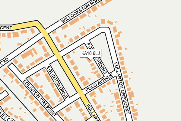 KA10 6LJ map - OS OpenMap – Local (Ordnance Survey)
