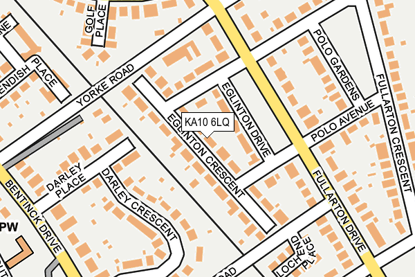 KA10 6LQ map - OS OpenMap – Local (Ordnance Survey)