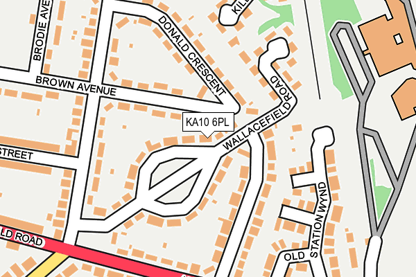 KA10 6PL map - OS OpenMap – Local (Ordnance Survey)
