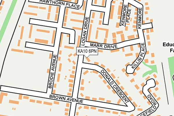 KA10 6PN map - OS OpenMap – Local (Ordnance Survey)