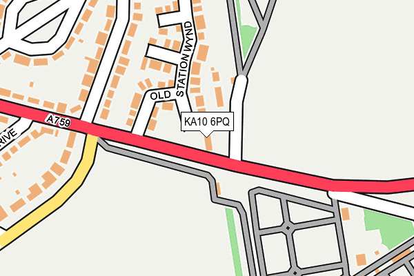 KA10 6PQ map - OS OpenMap – Local (Ordnance Survey)