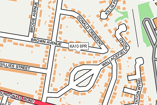 KA10 6PR map - OS OpenMap – Local (Ordnance Survey)