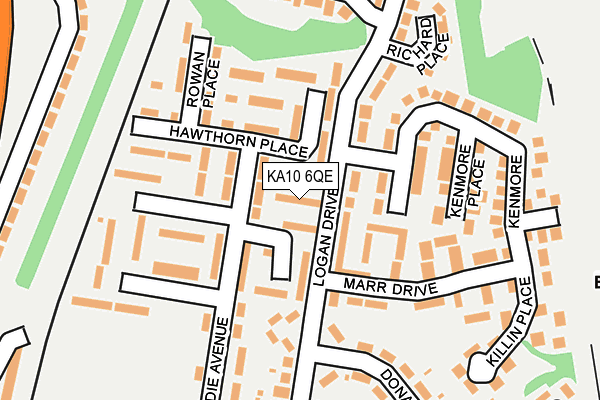 KA10 6QE map - OS OpenMap – Local (Ordnance Survey)