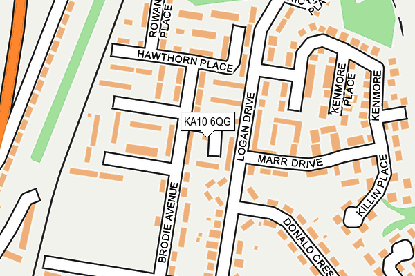 KA10 6QG map - OS OpenMap – Local (Ordnance Survey)