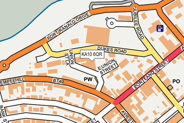 KA10 6QR map - OS OpenMap – Local (Ordnance Survey)