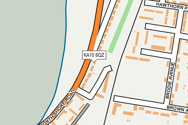 KA10 6QZ map - OS OpenMap – Local (Ordnance Survey)