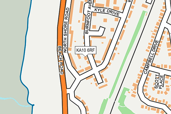 KA10 6RF map - OS OpenMap – Local (Ordnance Survey)