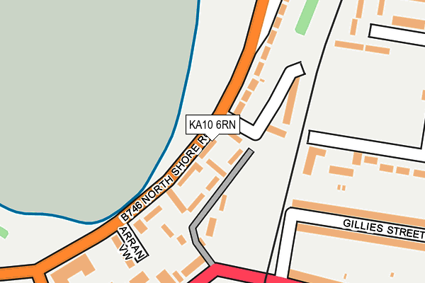 KA10 6RN map - OS OpenMap – Local (Ordnance Survey)