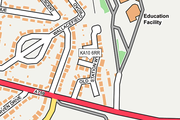 KA10 6RR map - OS OpenMap – Local (Ordnance Survey)