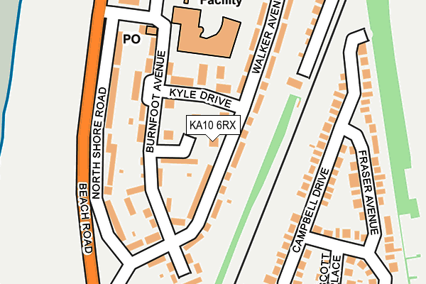 KA10 6RX map - OS OpenMap – Local (Ordnance Survey)