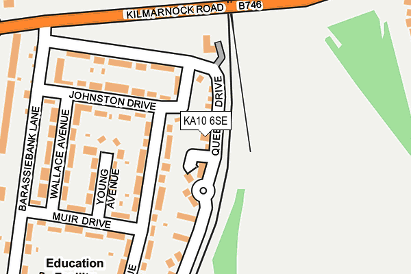 KA10 6SE map - OS OpenMap – Local (Ordnance Survey)