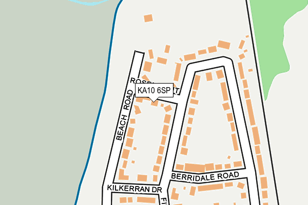 KA10 6SP map - OS OpenMap – Local (Ordnance Survey)