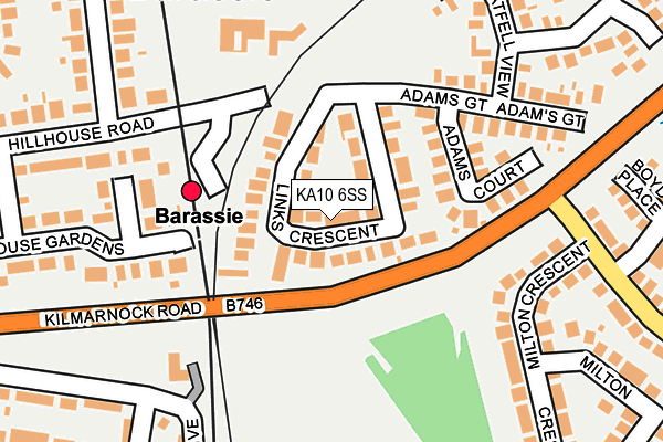 KA10 6SS map - OS OpenMap – Local (Ordnance Survey)