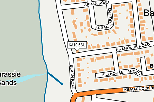 KA10 6SU map - OS OpenMap – Local (Ordnance Survey)