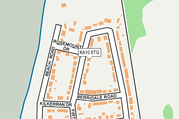 KA10 6TG map - OS OpenMap – Local (Ordnance Survey)