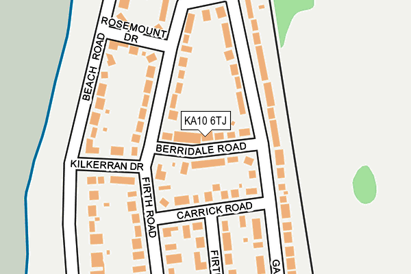 KA10 6TJ map - OS OpenMap – Local (Ordnance Survey)