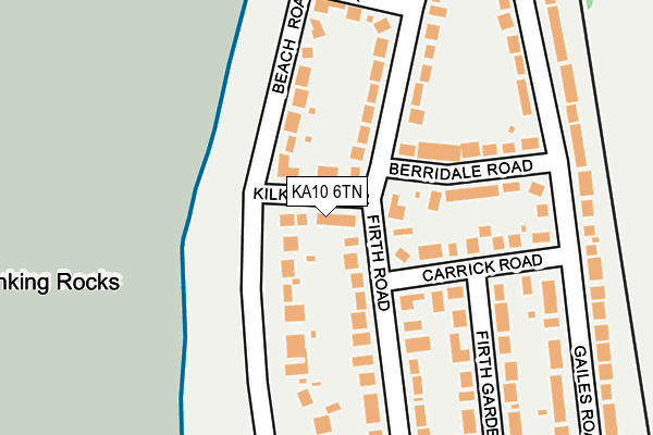 KA10 6TN map - OS OpenMap – Local (Ordnance Survey)