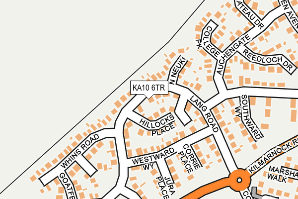 KA10 6TR map - OS OpenMap – Local (Ordnance Survey)