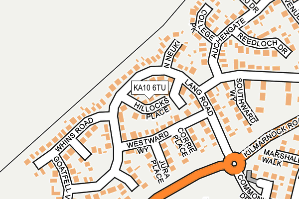 KA10 6TU map - OS OpenMap – Local (Ordnance Survey)