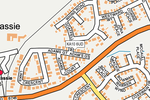 KA10 6UD map - OS OpenMap – Local (Ordnance Survey)