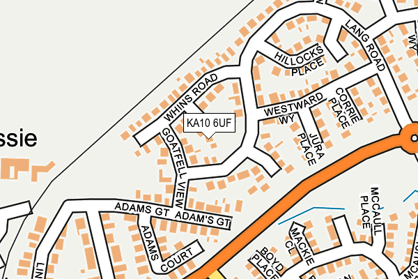 KA10 6UF map - OS OpenMap – Local (Ordnance Survey)
