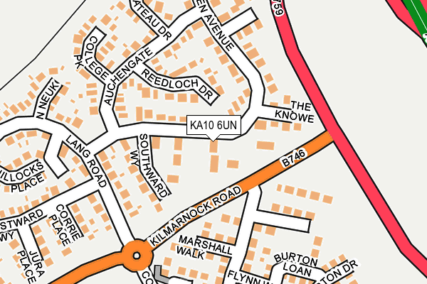 KA10 6UN map - OS OpenMap – Local (Ordnance Survey)