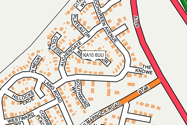 KA10 6UU map - OS OpenMap – Local (Ordnance Survey)
